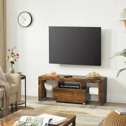 Sale SONGMICS Meuble TV Marron Rustique