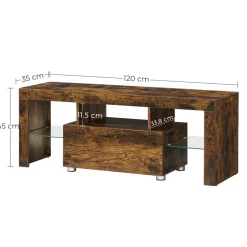 Sale SONGMICS Meuble TV Marron Rustique