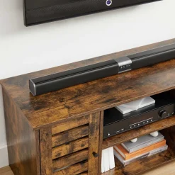 Fashion SONGMICS Meuble TV Marron Rustique