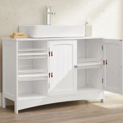 Clearance SONGMICS Meuble TV métal industriel