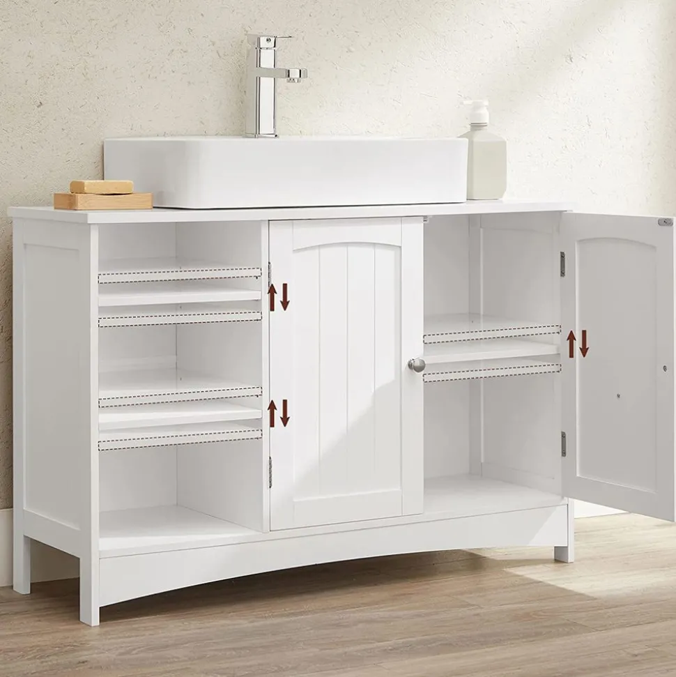 Clearance SONGMICS Meuble TV métal industriel