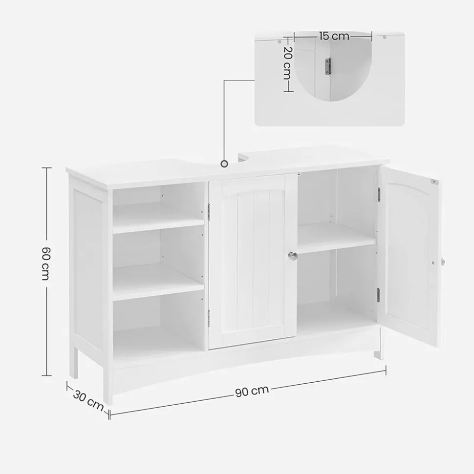 Clearance SONGMICS Meuble TV métal industriel