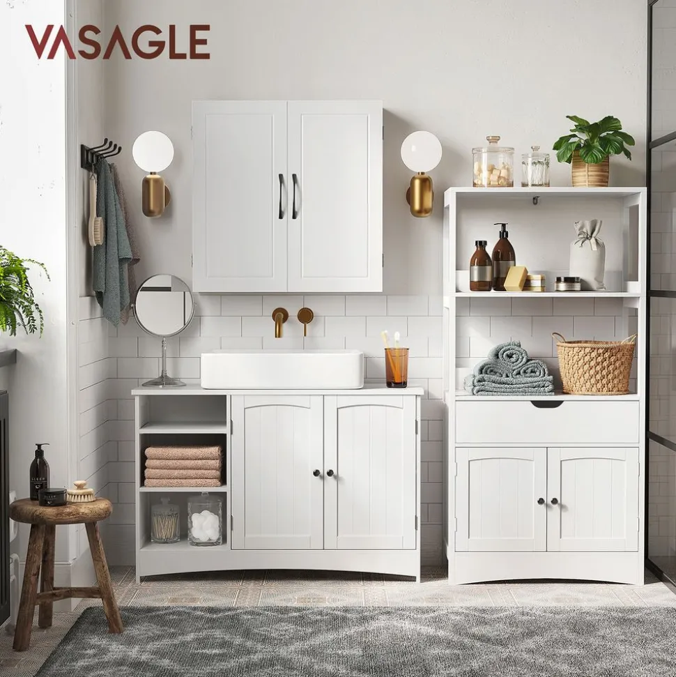 Clearance SONGMICS Meuble TV métal industriel