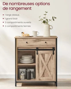 Clearance SONGMICS Meuble TV mural Blanc