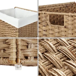 Hot SONGMICS Meuble TV ouvert industriel Marron Rustique