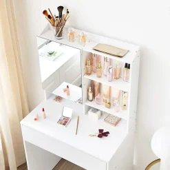 Cheap SONGMICS Meuble TV ouvert industriel Marron Rustique