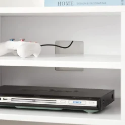 Hot SONGMICS Meuble TV scandinave Blanc