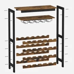 Sale SONGMICS Meubles à vin 24 bouteilles Noir