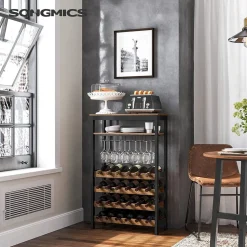 Sale SONGMICS Meubles à vin 24 bouteilles Noir