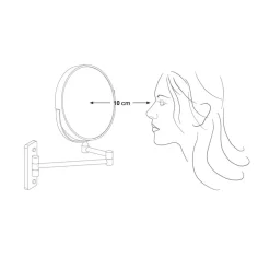 Best Sale SONGMICS Miroir maquillage grossissant x 10