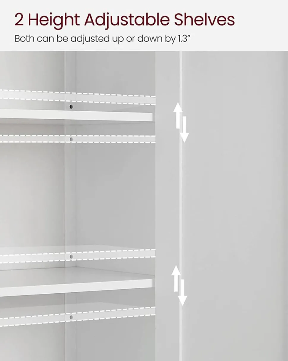 Best SONGMICS Miroir mural montage facile Blanc Nuage