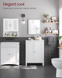 Best SONGMICS Miroir mural montage facile Blanc Nuage