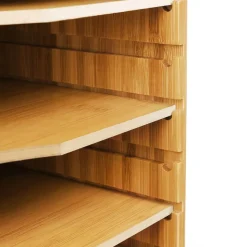 Discount SONGMICS Organisateur bureau bambou Naturel