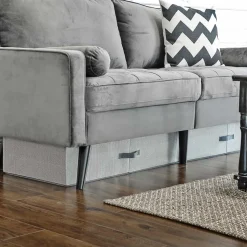 Fashion SONGMICS Panier à linge avec roulettes 110L noir et argent