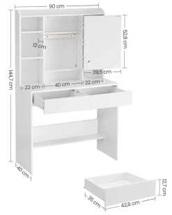 New SONGMICS Panier à linge double avec étagère grège mélangé et gris ardoise