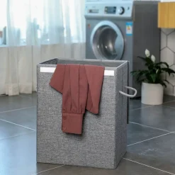 Online SONGMICS Panier à linge façon lin gris