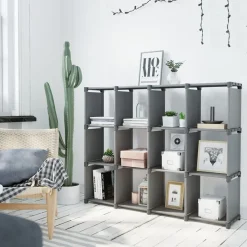 Hot SONGMICS Panier à linge gris