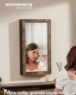 Hot SONGMICS Panier à linge 90L Marron