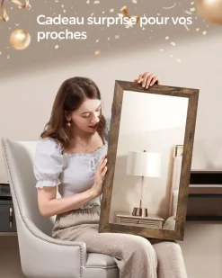 Hot SONGMICS Panier à linge 90L Marron