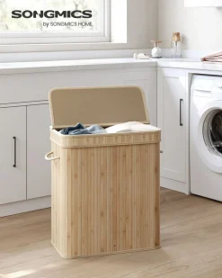 Sale SONGMICS Panier à linge pliable sac à linge amovible et lavable