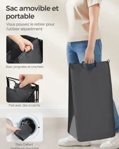 Online SONGMICS Panier à Linge Sale 110L