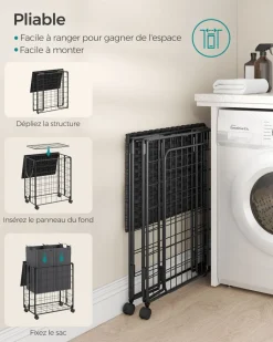 Online SONGMICS Panier à Linge Sale 110L