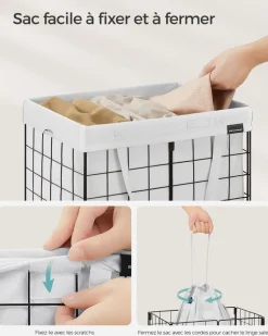 Online SONGMICS Panier à Linge Sale 90L