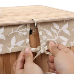 Cheap SONGMICS Panier à linge tri à motif bambou