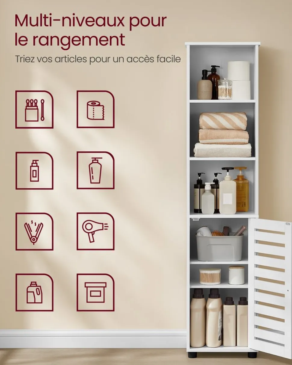 Store SONGMICS Panier à linge tri tissé