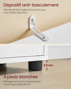 Store SONGMICS Panier à linge tri tissé