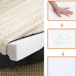 Clearance SONGMICS Panier chien orthopédique 110 x 80 cm Gris