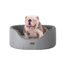 Store SONGMICS Panier coussin réversible L Gris