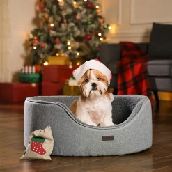 Store SONGMICS Panier coussin réversible L Gris