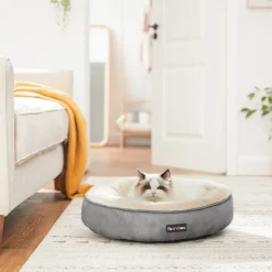 Clearance SONGMICS Panier donut gris clair