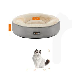 Clearance SONGMICS Panier donut gris clair