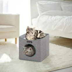 Clearance SONGMICS Panier pour chat boîte