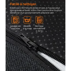 Fashion SONGMICS Panier pour chien 90 x 75 cm Gris