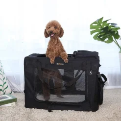 Clearance SONGMICS Panier pour chien 95 x 60 x 8 cm gris foncé