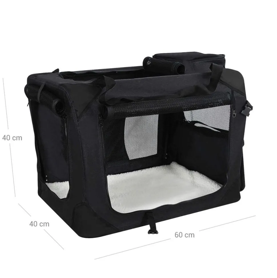 Clearance SONGMICS Panier pour chien 95 x 60 x 8 cm gris foncé