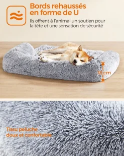 Sale SONGMICS Panier pour chien 80 x 75 x 16 cm gris ombré