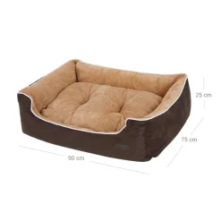 Hot SONGMICS Panier pour chien L marron