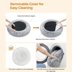 Outlet SONGMICS Panier pour chien rond Ø100 cm