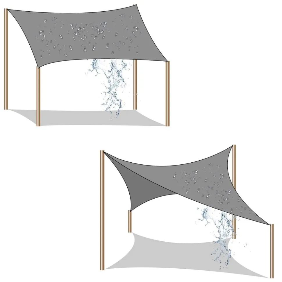 Cheap SONGMICS Parasol Ø 160 cm bleu blanc