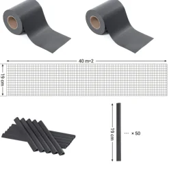 Discount SONGMICS Parasol Ø3 m gris