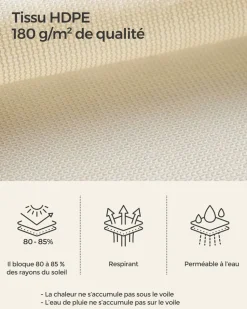 Shop SONGMICS Parasol Ø3 m taupe