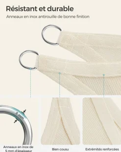 Shop SONGMICS Parasol Ø3 m taupe