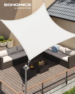 Shop SONGMICS Parasol 3 x 3 m gris