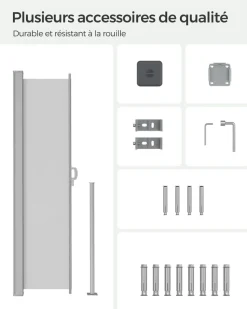 Best SONGMICS Parasol 3 x 2 m rouge