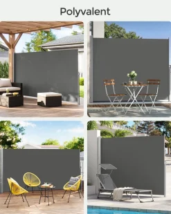 Discount SONGMICS Parasol de jardin 300 cm inclinable gris tourterelle