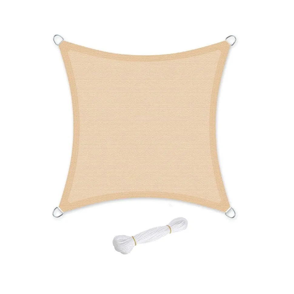 Outlet SONGMICS Parasol rectangulaire 200 x 150 cm sans pied gris